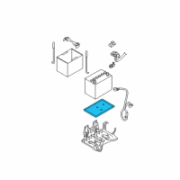 OEM 2018 Nissan Altima Tray-Battery Diagram - 24428-56L00