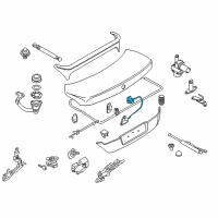 OEM 2004 BMW 745Li Bowden Cable, Emergency Unlocking Diagram - 51-24-7-056-412