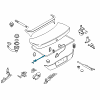OEM 2002 BMW 745i Bowden Cable, Trunk Lid Diagram - 51-24-7-014-871