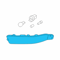 OEM Ford Park/Marker Lamp Diagram - 4R3Z-13200-AA