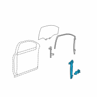 OEM Buick Enclave Window Regulator Diagram - 25901213