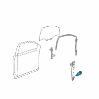 OEM 2014 Chevrolet Traverse Window Motor Diagram - 25783495