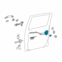 OEM 2022 Toyota Tacoma Lock Assembly Diagram - 69060-04030