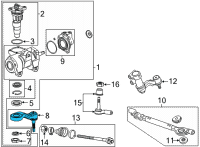 OEM 2020 GMC Sierra 2500 HD Pitman Arm Diagram - 84506972