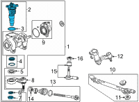 OEM 2022 GMC Sierra 2500 HD Rack Seal Kit Diagram - 84251617