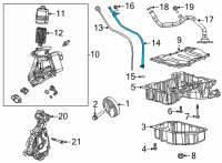 OEM Ram Tube-Engine Oil Indicator Diagram - 68490053AA