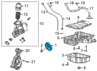 OEM 2022 Jeep Gladiator DAMPER-CRANKSHAFT Diagram - 68490015AA