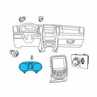 OEM 2015 Dodge Durango Cluster-Instrument Panel Diagram - 68248456AC