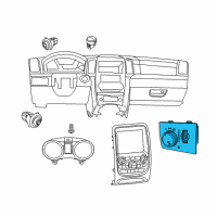 OEM 2011 Dodge Journey Switch-HEADLAMP Diagram - 68072001AD