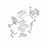 OEM Infiniti M37 Guide-Oil Level Gauge Diagram - 11150-JK20A