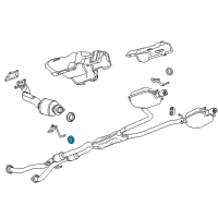 OEM 2015 Chevrolet Camaro Muffler & Pipe Bushing Diagram - 25924159