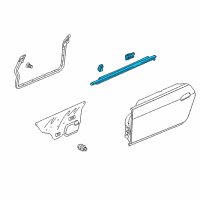 OEM 2002 Honda S2000 Molding Assy., L. Door Diagram - 72450-S2A-023