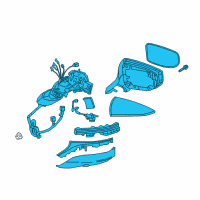 OEM 2019 Lexus LS500 Mirror Assembly, Outer Rear Diagram - 87940-50810-B3