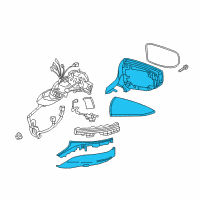 OEM 2018 Lexus LS500h Cover, Outer Mirror Diagram - 8791A-11020-A1