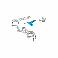 OEM 2008 Pontiac Vibe Front Lower Control Arm Diagram - 19205303