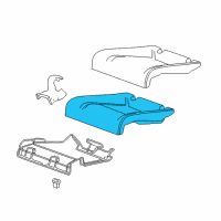 OEM 2018 Buick Cascada Seat Cushion Pad Diagram - 39029384