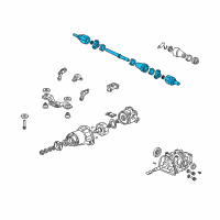 OEM Honda CR-V Driveshaft Assembly, Passenger Side Diagram - 42310-S9A-A00