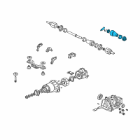 OEM 2000 Honda CR-V Boot Set, Joint Diagram - 42017-S0E-010