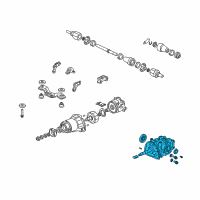 OEM 2002 Honda CR-V Carrier Sub-Assembly Diagram - 41010-PNZ-345