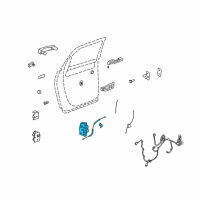 OEM 2016 Buick Enclave Latch Diagram - 22820697