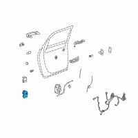 OEM 2008 Saturn Outlook Lower Hinge Diagram - 23436138