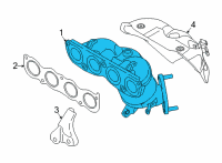 OEM Kia Forte MANIFOLD CATALYTIC A Diagram - 285102ELG0