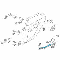 OEM 2012 Kia Optima Cable Assembly-Rear Door S/L Diagram - 814912T000