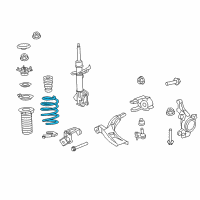 OEM 2016 Honda CR-V Spring Right Front Diagram - 51401-T1W-A01