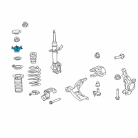 OEM 2007 Honda CR-V Rubber, Front Shock Absorber Mounting Diagram - 51920-SWA-A01