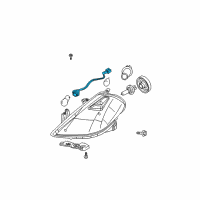 OEM 2011 Nissan Versa Harness Assembly - Head Lamp Diagram - 26038-EM30A