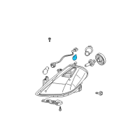 OEM 2015 Nissan Versa Bulb Diagram - 26261-9B90C