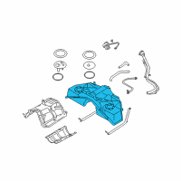 OEM Infiniti EX35 Tank Assembly - Fuel Diagram - 17202-1BA0C