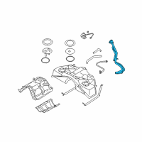 OEM Infiniti QX50 Tube Assy-Filler Diagram - 17221-1UX0C