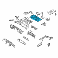 OEM 2009 Infiniti FX35 Floor-Rear, Rear Diagram - 74514-CD033