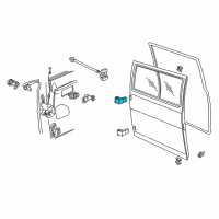 OEM 1995 Dodge B3500 Hinge Side Door Diagram - 55075195