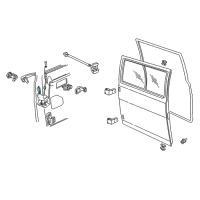 OEM 1993 Dodge B150 Door Lock Cylinder Diagram - 55074839