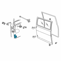 OEM 1986 Dodge B150 Motor Pkg-Door Lock Diagram - 4467251