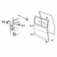 OEM 1998 Dodge B3500 Handle-Exterior Door Diagram - 55075655