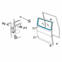 OEM 1996 Dodge B3500 WEATHERSTRIP-Side Panel Vent Diagram - 4498169