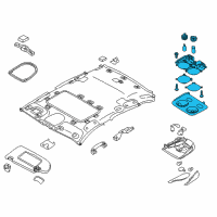 OEM Infiniti Q70L Lamp Assy-Personal Diagram - 26460-4AM0A