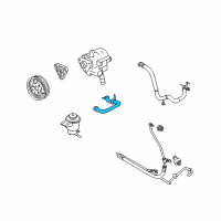 OEM 2010 Ford Mustang Power Steering Suction Hose Diagram - 8R3Z-3691-A