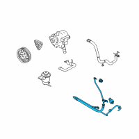 OEM 2006 Ford Mustang Pressure Line Assembly Diagram - 9R3Z-3A719-E