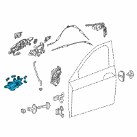 OEM 2018 Acura RLX Handle Assembly, Left Front Inside (Premium Black Metallic) Diagram - 72160-TY2-A01ZA