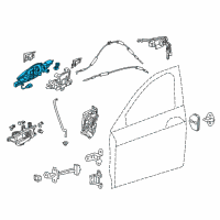 OEM 2019 Acura RLX Handle Co (Gilded Pewter Metallic) Diagram - 72141-TY2-A81ZA