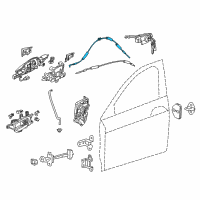 OEM Acura RLX Cable, Front Inside Handle Diagram - 72131-TY2-A01