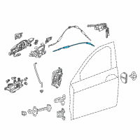 OEM Acura RLX Cable, Front Door Lock Diagram - 72133-TY2-A01