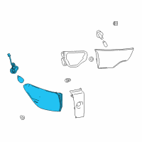 OEM 2018 Toyota Highlander Combo Lamp Assembly Diagram - 81560-0E161