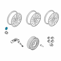 OEM 2020 Lincoln Corsair Center Cap Diagram - JP5Z-1130-A