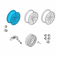 OEM 2021 Lincoln Corsair WHEEL ASY Diagram - MJ7Z-1007-D