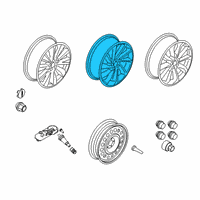 OEM 2022 Lincoln Corsair WHEEL ASY Diagram - MJ7Z-1007-E